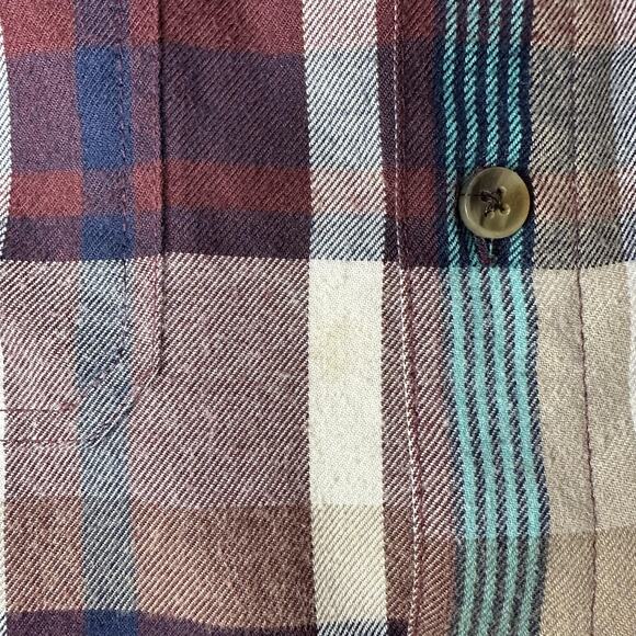 Oakley Flannel Shirt Mens Medium Plaid Long Sleeve Button Up Autumn Shacket Fall - Picture 9 of 9